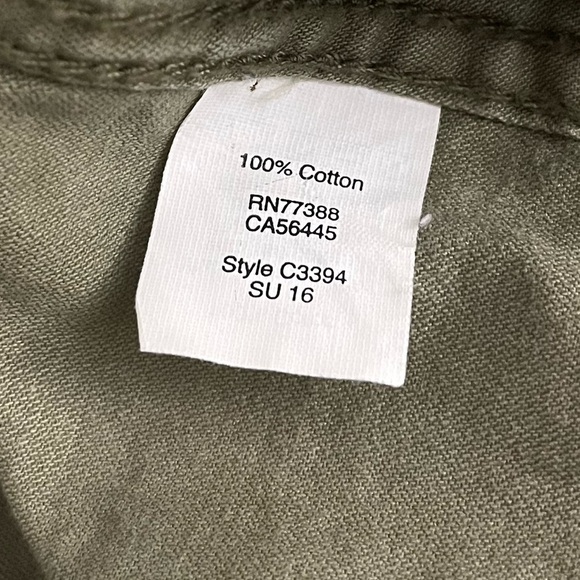 Madewell Olive Green Utility Jacket – Size XS - Picture 5 of 5